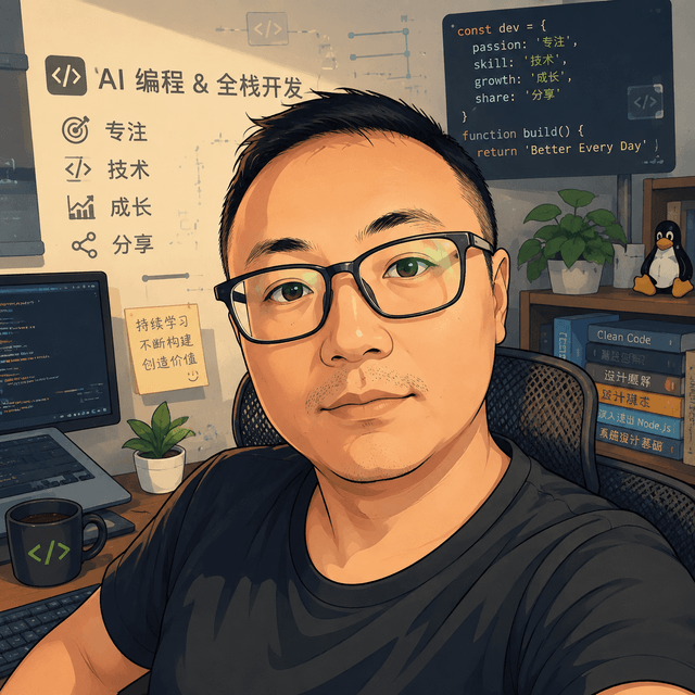 Illustrated portrait of yongkong at his desk